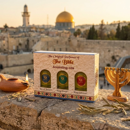 Ein Gedi™ Set of 3 Authentic Holy Land Anointing Oils - 10ml/0.34oz Each Bottle
